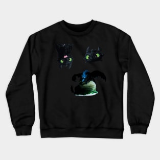 Toothless Sticker Pack Crewneck Sweatshirt